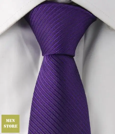 

Purple Solid Plain Men Jacquard Woven Skinny Slim Narrow 2.5" Necktie 6.5 cm Neckwear Wedding Party Tie LT065