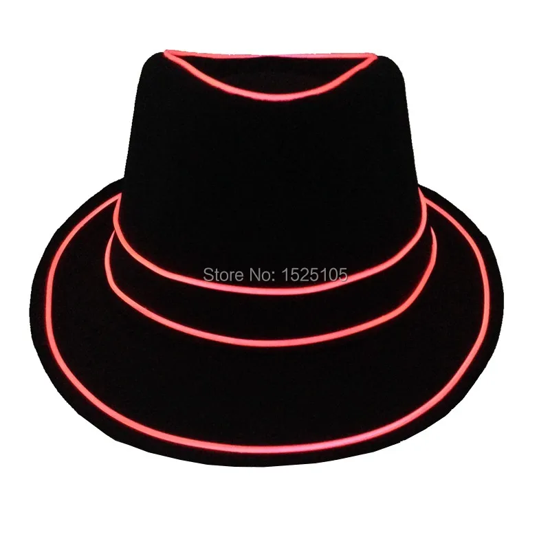 Led Atuo Flashing Light Cap EL Wire Hat Unisex Headwear Cap EL Glowing Caps