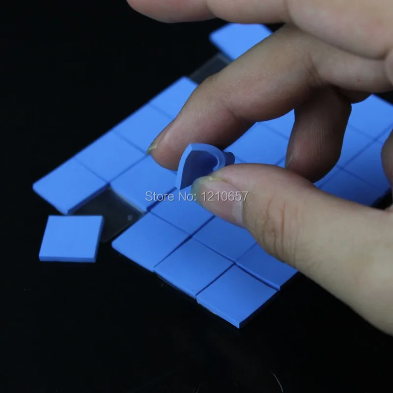 1000Pieces Lot 15mm x 15mm x 1mm Computer GPU CPU VGA Small IC Heatsink Thermal Conductive Silicone Pad