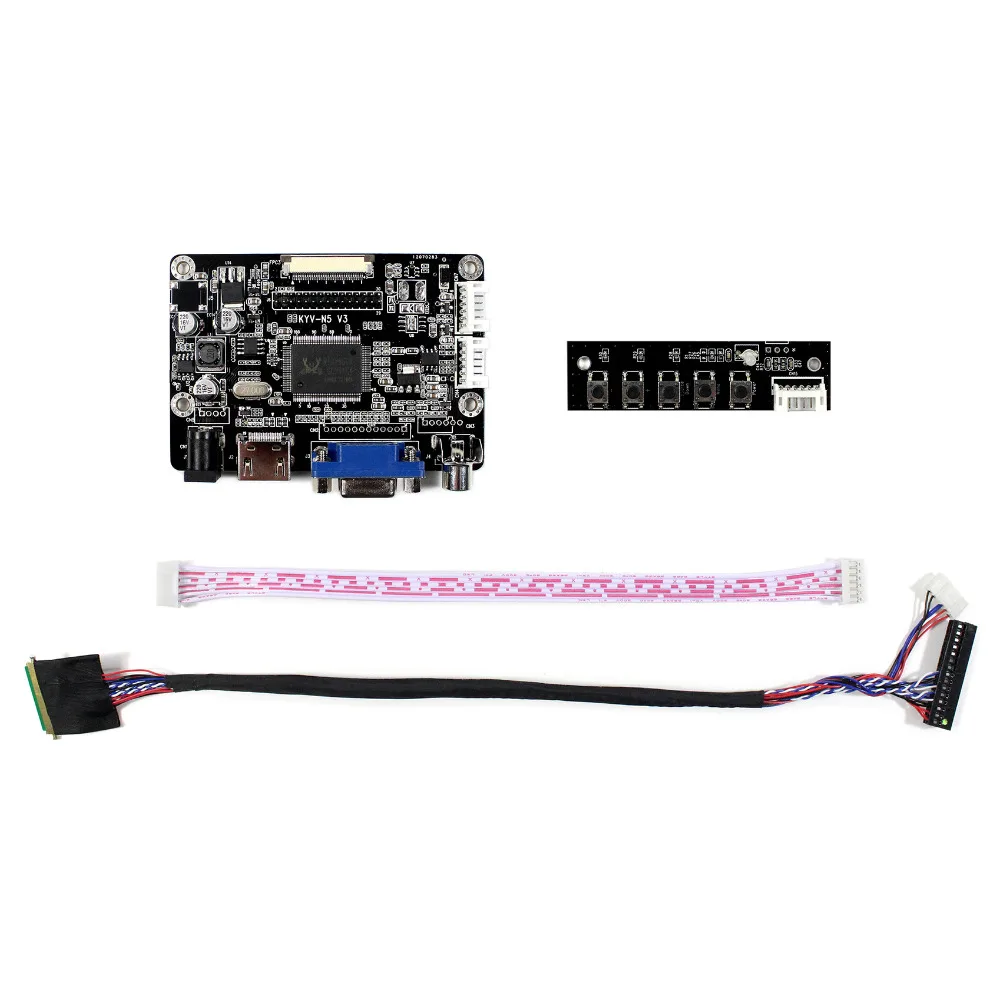 Carte contrôleur pour écran LCD HD MI VGA KYV-N5 V3, pour 14.1 "B140XW03, LP140WH1-TL15.6", 1366x768