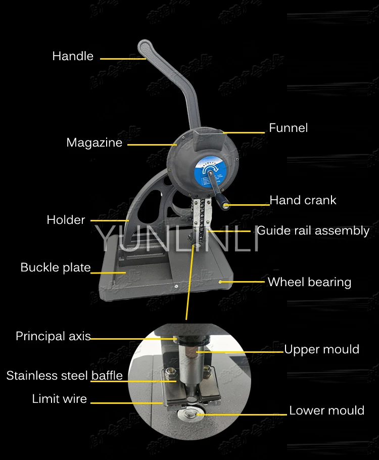 Semi-automatic Ringless Buckle Machine Printing Cloth Knife Scraping Buckle Machine Tarpaulin Buttonhole Machine