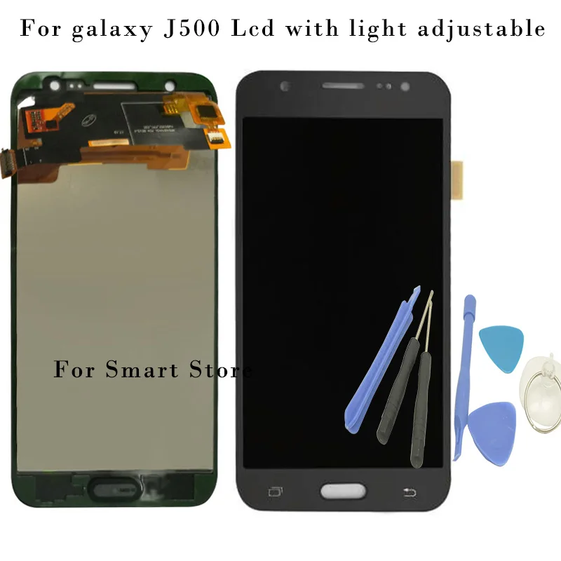 100% test Lcd For Samsung for Galaxy J5 J500 J500F J500M LCD Display with Touch Screen Digitizer Assembly with light adjustable