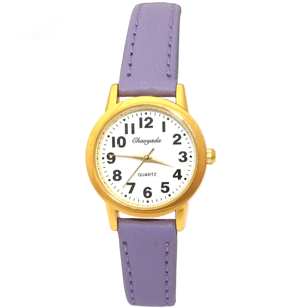 Fashion CYD Brand Lovely Children Watches Girls\' Daily Waterproof Leather Cartoon Watch Quartz Wristwatches For Girls