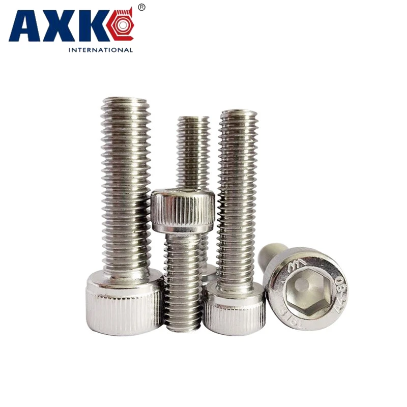 

6# #6-32 3/4 7/8 1 Inch 3/4" 7/8" 1" Length 304 Stainless Steel ss US UNC Coarse Thread Allen Head Screw Cap Hexagon Socket Bolt