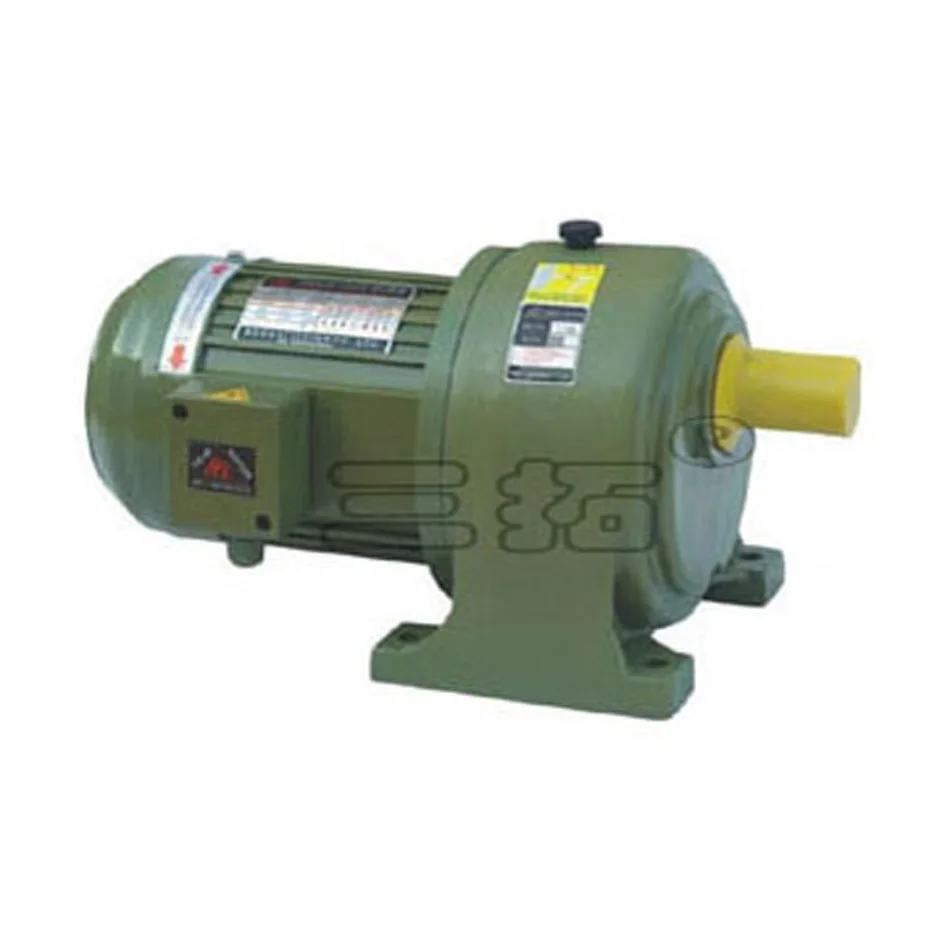 3.7kW 5HP AC 220V 380V 3-phases Medium geared motor Low speed Large torque Horizontal installing for Industrial Stir Mixing