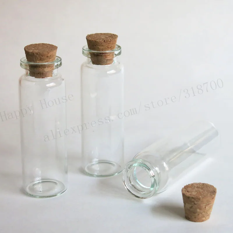 1000 x 15ml glass bottle with wood cork clear color crimp neck glass container decorative bottle craft bottle,22*65*12.5mm