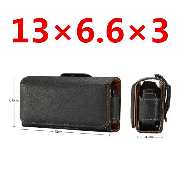 Premium Universal Black Holster Leather Case Cover Belt Clip For Nokia 3310 for ZTE L660 For Neken EN3 for Gionee W909 Bag Case