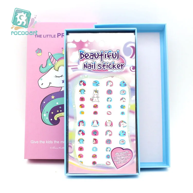 

Cartoon Children's Birthday Gifts of Tattoo Stickers Nail Sticker Set With Antelope Unicorn Designs For Kids Face Stickers 37pcs