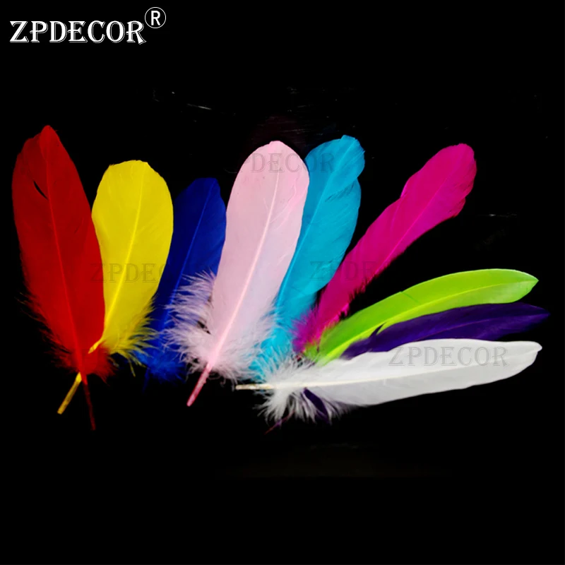 

8-15 cm Goose Satinettes Loose Feathers for DIY