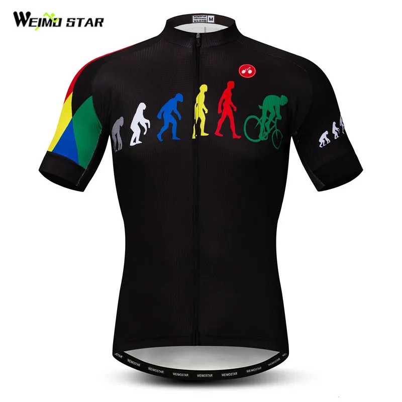 

Weimostar Evolution Bike Cycling Jersey Men Summer Short Sleeve Mountain Bike Clothing Wicking MTB Bicycle Jersey Cycling Shirt