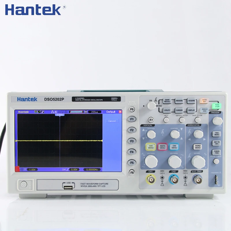 Hantek DSO5102P DSO5202P Digital Oscilloscope 100MHz 200MHz 2 Channels PC USB Handheld Osciloscopio Portatil Electrical Tools