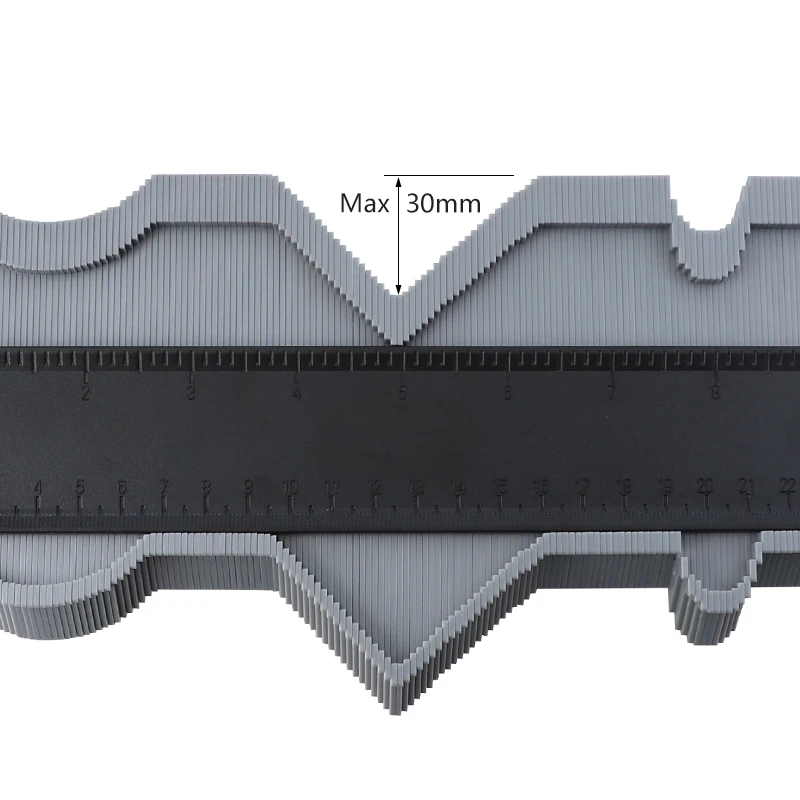 Contorno Calibro di Plastica Profilo Profilo Duplicatore Per La Copia di Forme Piastrelle Laminato Piastrelle Profilo di Misura Righello Strumento di Marcatura