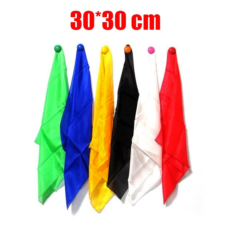 30*30cm Colorful Silk Scarf Magic Tricks Learning & education Magic silk for close up magic prop 82095