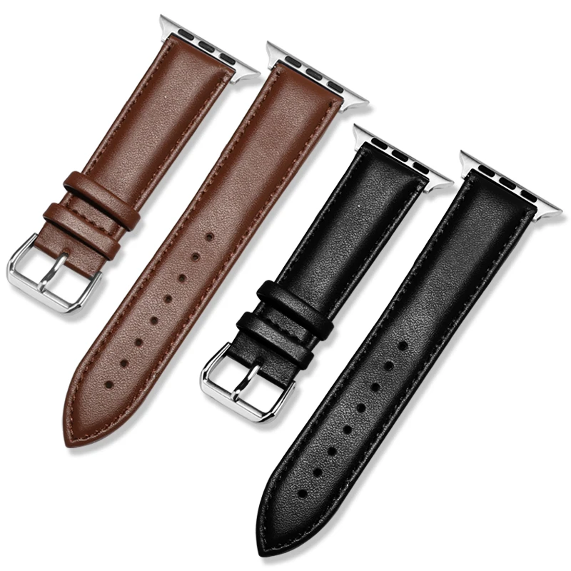 

Genuine Leather Strap Watch Bands For Apple Watch Iwatch 38mm 42mm series 1 2 3 Smart Watch Band Dropship