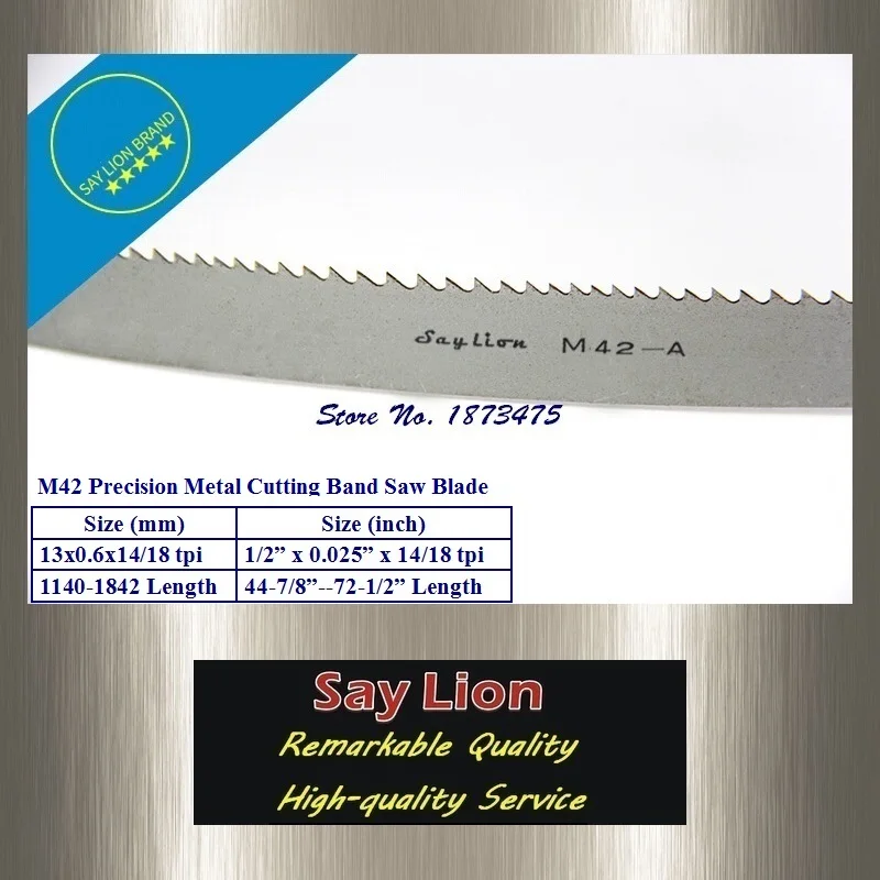 

1790x13x0.6x14/18T HSS precision metal cutting band saw blade M42 Bi-Metal bandsaw