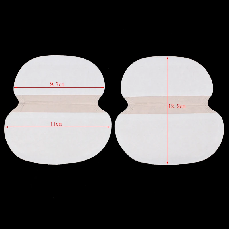 Coussinets Anti-transpiration jetables, 100 pièces, tampons sous-aisselles, été, Ultra-mince, grande taille, Anti-transpiration, nettoyage du corps, autocollant