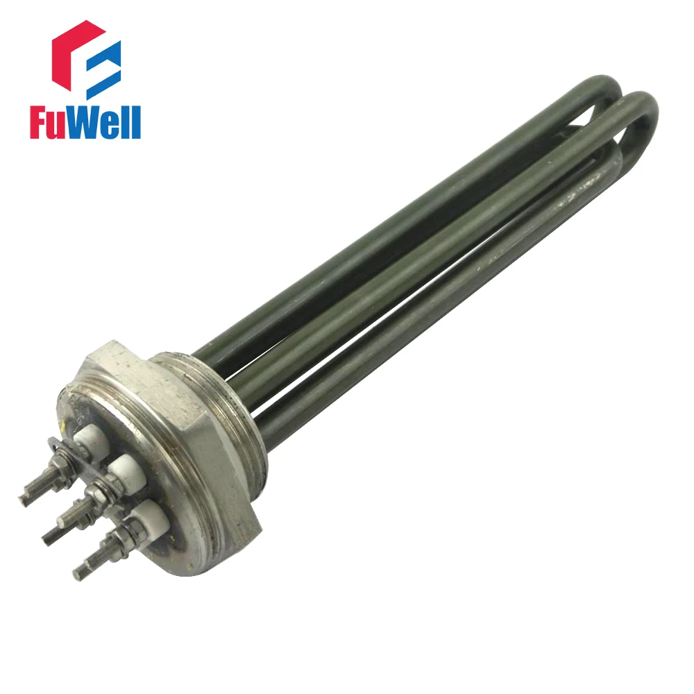 Heater Ectricity Pipe 1.5 inch Electric Heating Tube DN40 Water Tank Heating Rod 220V 380V 3-6-9-12kw 304 Stainless Steel