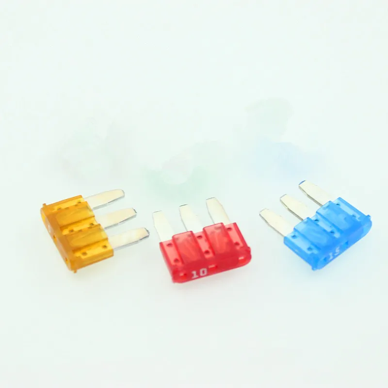 10 Pcs Micro3 Fuse 3 Pins High Quality PEC Automotive Car Fuse For Ford Focus Mondeo Dodge JEEP 5A 7.5A 10A 15A