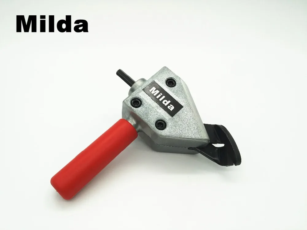 Milda New Metal Cut Nibble Metal Cutting Sheet Nibbler Saw Cutter Tool Drill Attachment Cutting Tool Power Tool Accessories