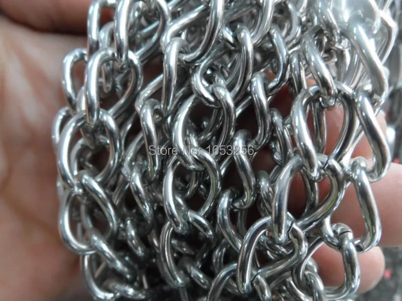 5 meters 8mm wide * 2mm thick   316l Stainless Steel Cowboy Link Chain Jewelry Finding / Marking Wholesale Chain Heavy