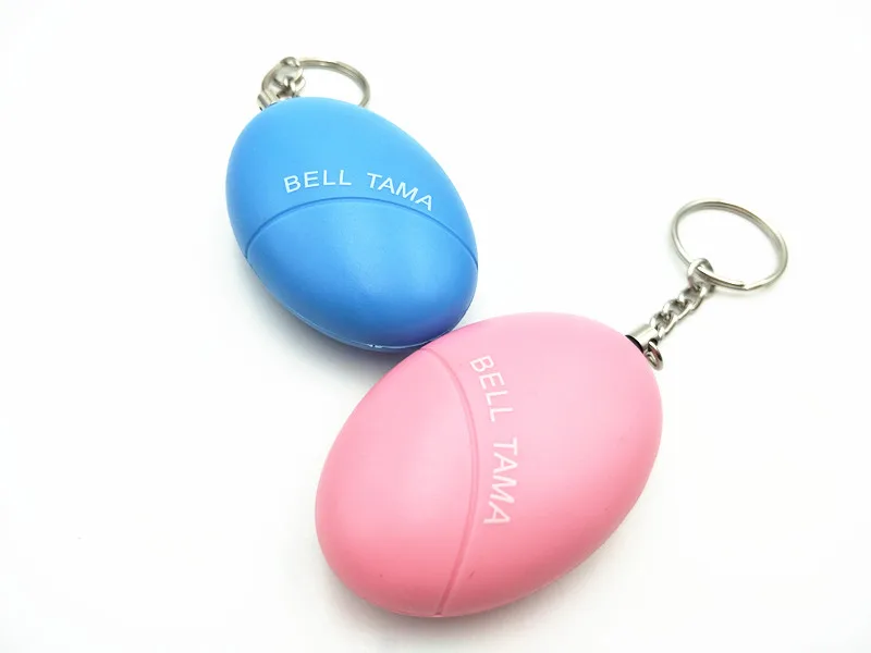 Egg-Shaped 140db Personal Keyring Attack Panic Safety Security Rape Alarm  Self Defense Keychain