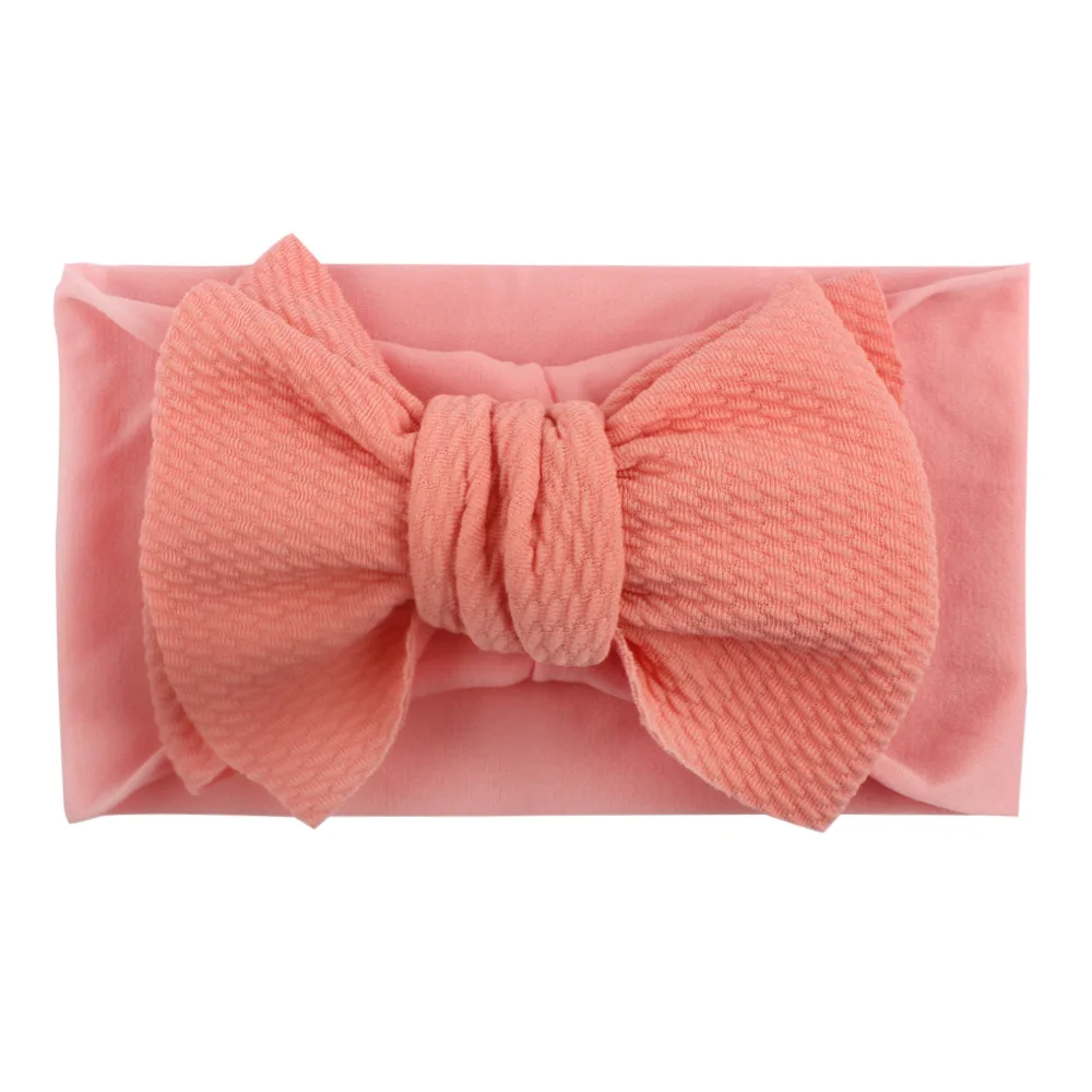 

Girls Big Bow Wide Headband Bows Nylon Headbands Big Bowknot Hair Turban Infant Head Band Bebes Hair Headwrap Accessories