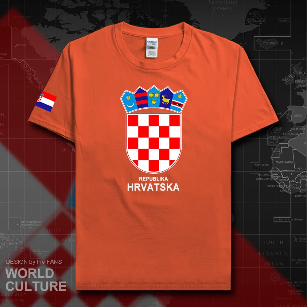 Croatia Hrvatska Croatian men t shirt 2018 jerseys nation tshirt 100% cotton t-shirt clothes tees country sporting HRV Croats 20