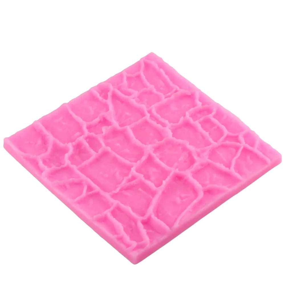 New Cobble Stone Wall Line Silicone Impression Texture Mat Sugarcraft Fondant Chocolate Mould DIY Cupcake Decorating Tools