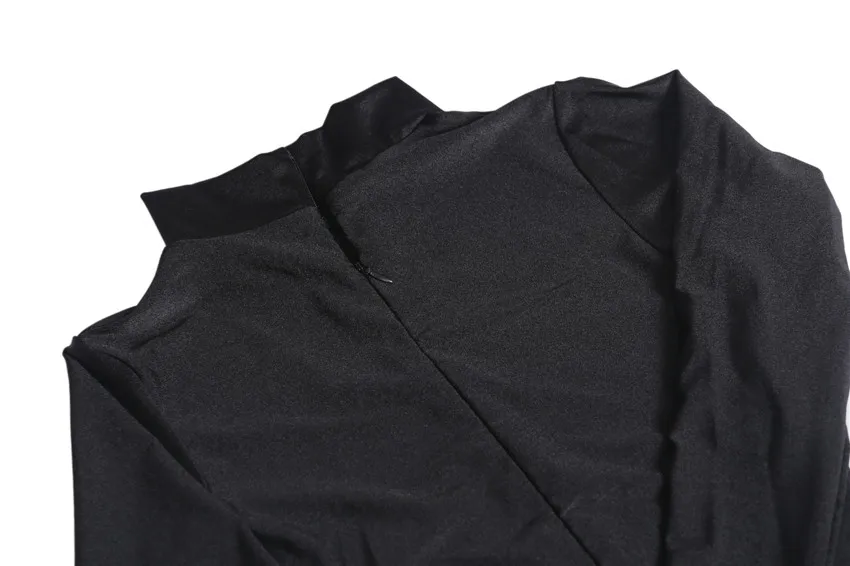 Speerise Ganzanzug für Erwachsene und Damen, Stehkragen, Reißverschluss, einteilig, Ganzkörper-Trikot, langärmelig, Ballett-Tanzkleidung – Detail 7