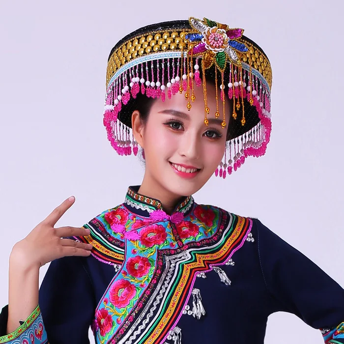 

new sexy fashion chinese Miao national minority hat women free shipping hot sale