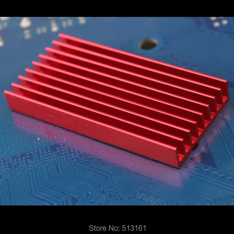 10 Pieces Gdstime 60x30x8mm Aluminum Heatsink Red Bitfury Radiator Cooler For USB