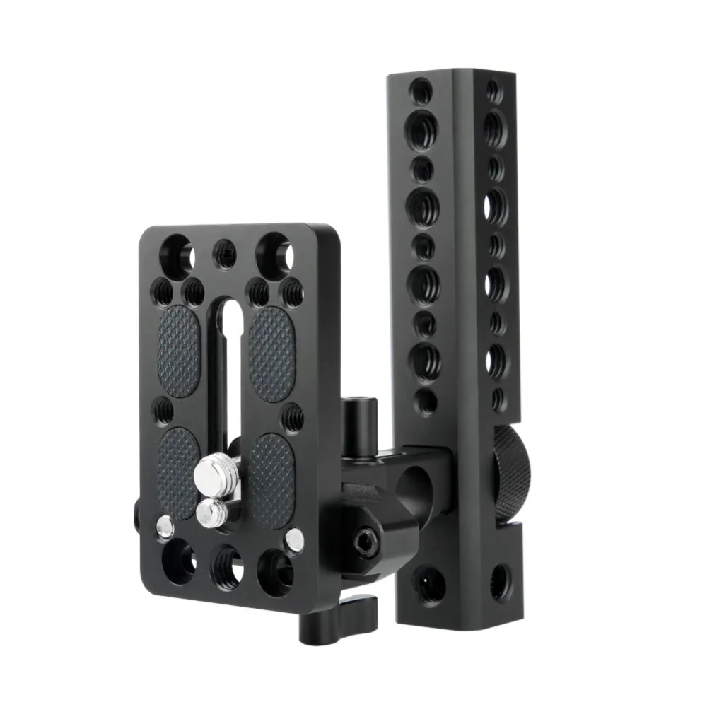 NICEYRIG Nato Hoạt Động Hàng Đầu Xử Lý Grip đối với Máy Ảnh Lồng Pho Mát Xử Lý với 15mm Rod Nato Đường Sắt Cold Shoe Núi phát Hành nhanh chóng Tấm