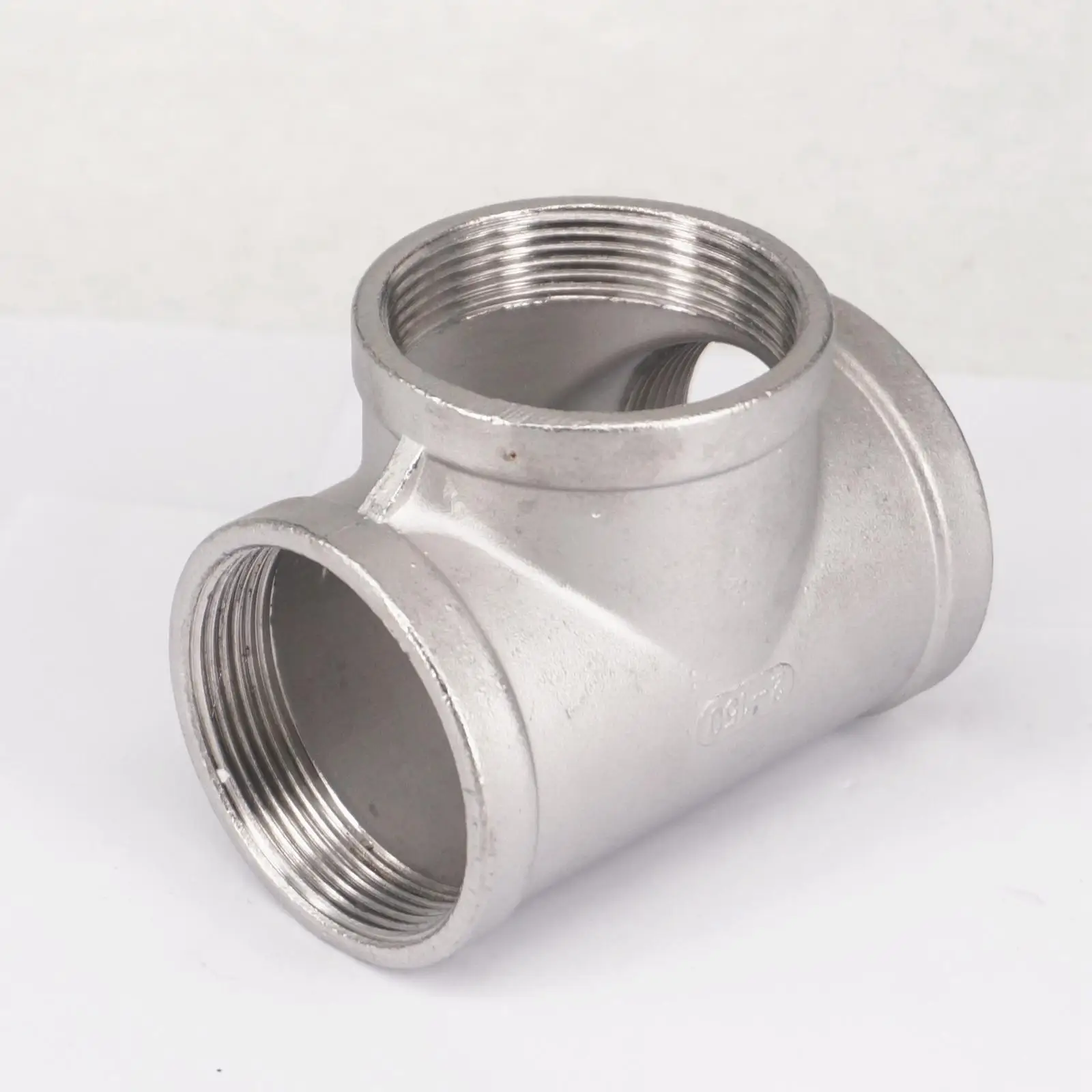 

2" BSP Equal Female Tee Thread 3 Way 304 Stainless Steel Pipe Fitting Connector Coupling for water air gas