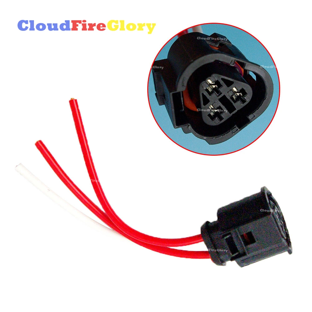 

For Jetta Golf MK4 Beetle Sharan Touran For A3 TT For Fabia Octavia Radiator Coolant Temp Sensor Pigtail Plug 1J0973203