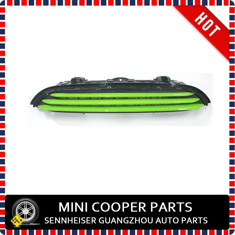 Brand New ABS Plastic UV Protected Mini Ray Style Green Cooper Model Front Grille Trims For mini cooper F54 Clubman (3Pcs/set)