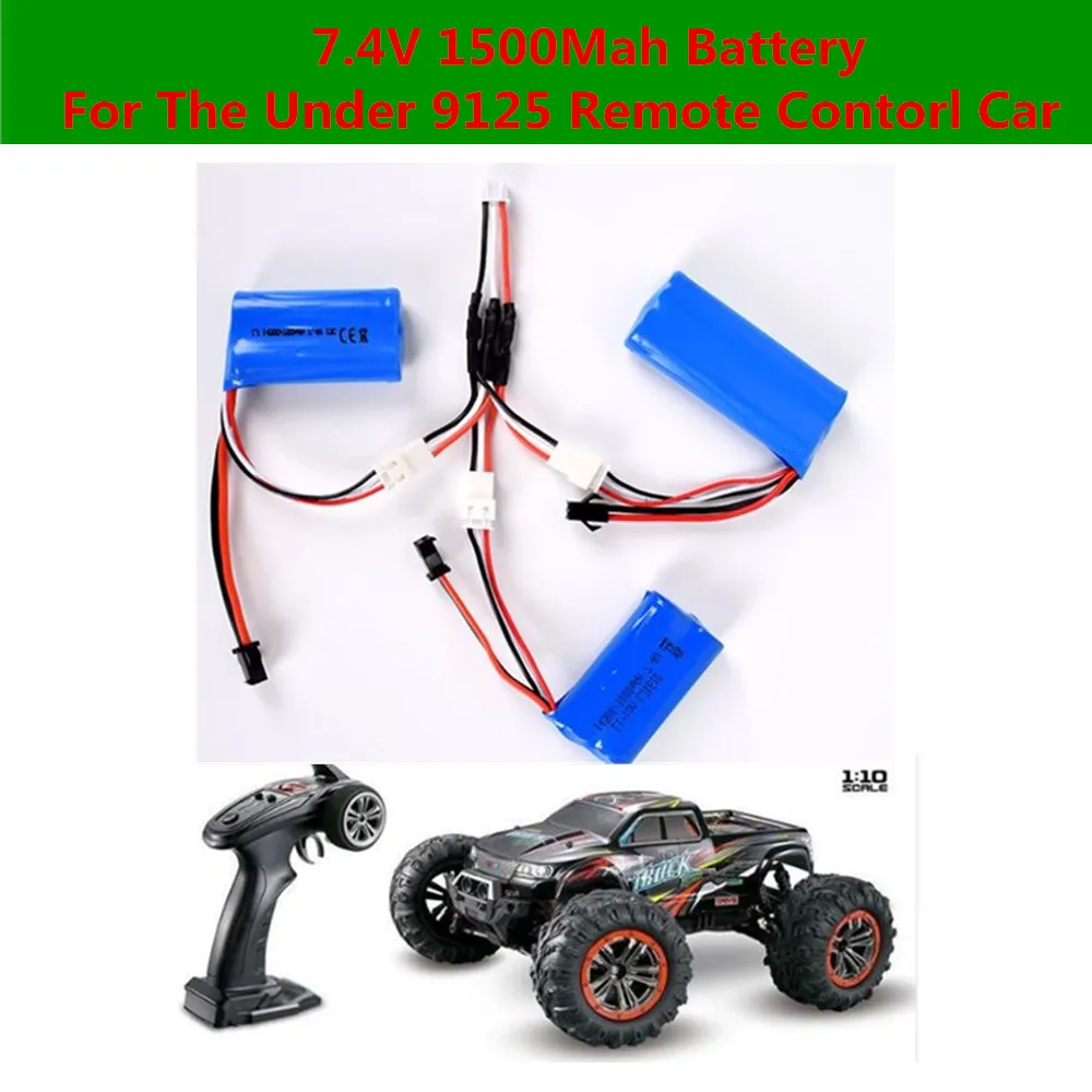 Hot sell RC Car battery 7.4V 1500mAh battery for 9125 Racing Remote control RC car truck spare parts battery