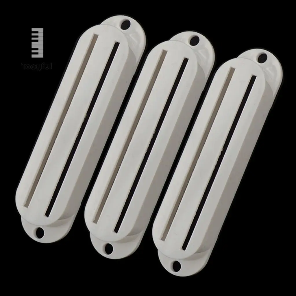 3Pcs Dual Hot Rail Pickup Covers Single Coil for Electric Guitar Parts