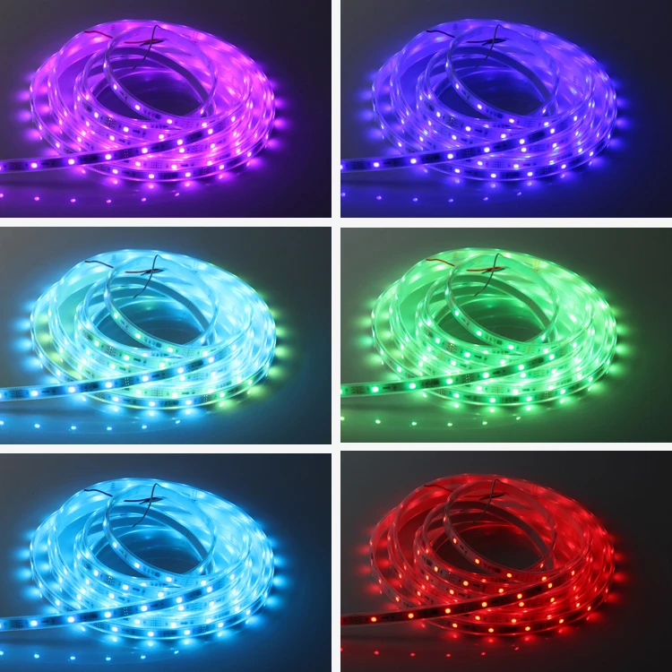 36W 12V 5M 30LED/M WS2811 LED de 10IC/M SMD5050 LED IP66 impermeable envío gratis