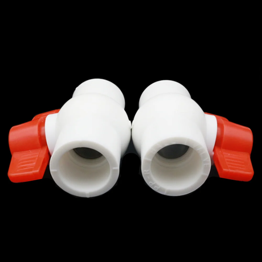 PPR ball valve 20mm 25mm 32mm water pipe switch plastic valve hot melt socket ball valve