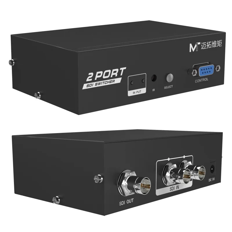 

MT-VIKI 2 Port SDI Selector Switch IR Remote Contrller SD-SDI HD-SDI 3G-SDI Compatible 1080P High Resolution SD201