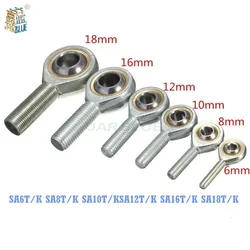 Male External Thread Ball Bearing SA6T/K SA8T/K SA10T/KSA12T/K SA16T/K SA18  Bearing Steel Fish Eye Rod End Ball Joint Bearings