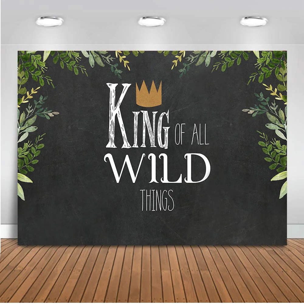 

Wild One 1st Birthday Party Backdrop Animals Themed Photography Background Jungle Safari Baby Boy Photo Booth Banner Decorations