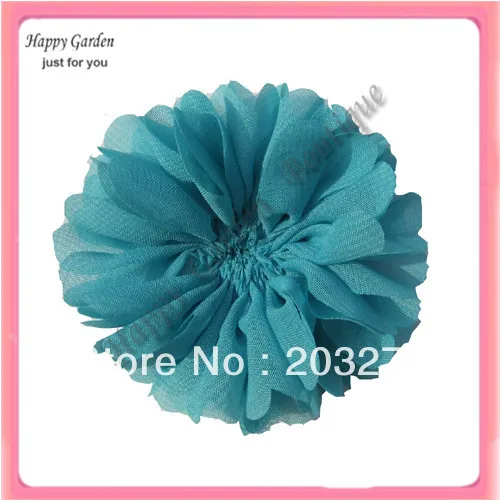 Free shipping!!24pcs/lot DIY 7colors chffion flower mix order