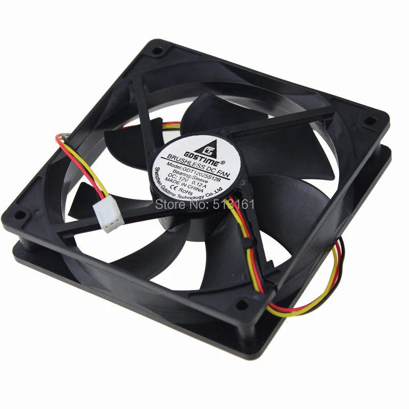 2 Stücke Gdstime 12 V 3Pin Kühler 120*25mm 12025 120mm Pc Kasten-system Drehzahlregler Fan