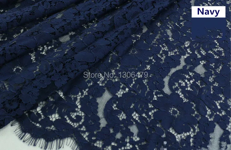 1.5*1.5meters Embroidery Eyelash Cotton Lace Fabric French Cord Lace Cloth African Guipure Lace For Party Wedding Dress RS820