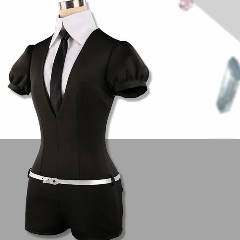 Houseki no Kuni-Disfraz de Cosplay para hombre y mujer, traje de Cosplay con peluca, corbata, mono, cinturón de uniforme