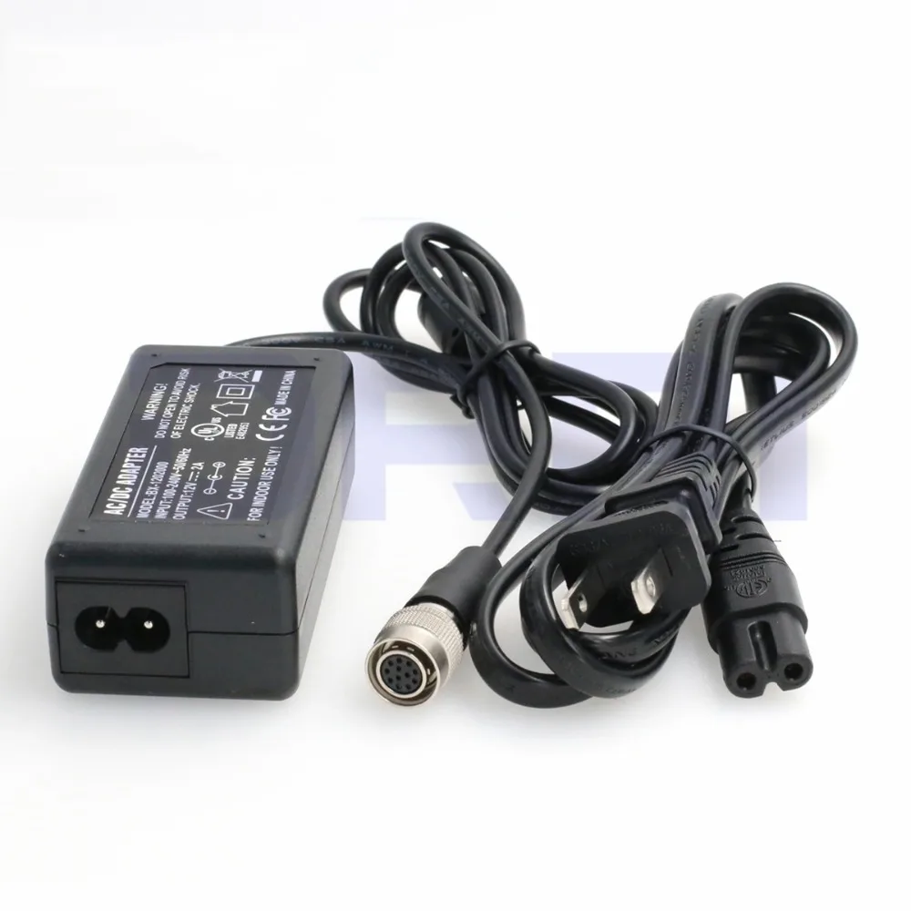 12V DC Power Supply Adapter to 12 Pin Female Hirose for Basler GigE Camera