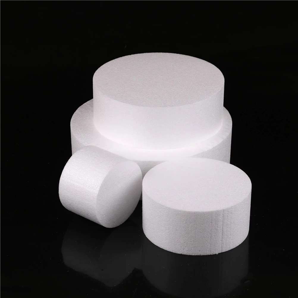 4/6/8/10 inch Round Styrofoam Foam Cake Dummy Sugarcraft Flower Decor Patrice Model New