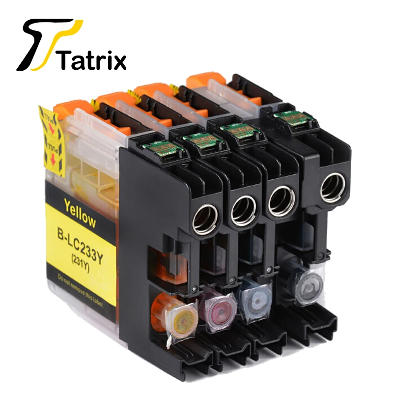 Tatrix LC233 LC231 Ink Cartridge Compatible For Brother MFC-J5720/J4120/J4620/J5320  DCP-J562DW/MFC-J480DW/J680DW/J880DW