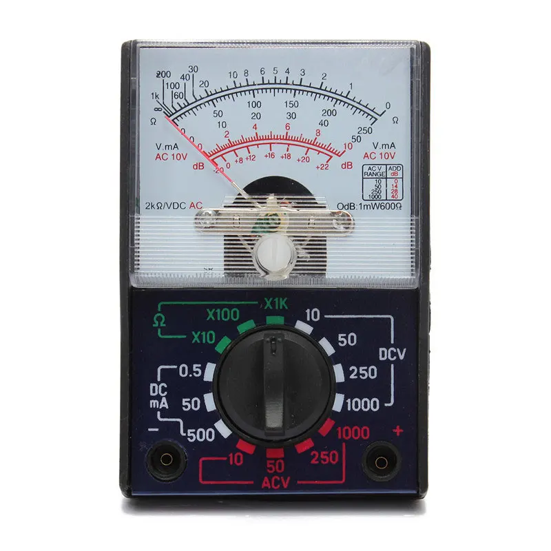 

Portable Electric Multimeter MF-110A AC/DC OHM Voltmeter Ammeter Analog Measuring Tool Meter Convenient Accessories Tools